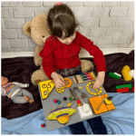 Дерев'яний бізіборд для дитячого розвитку 30х40 см - image-1